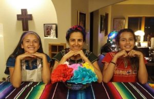 Mexican cocineras in traditional huipiles