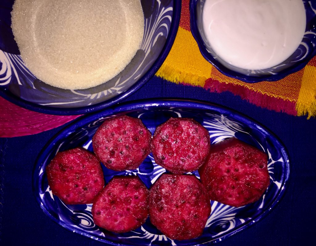 Prickly Pear Mousse at Cocina Corazón
