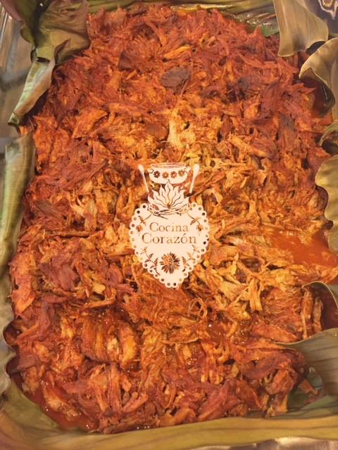 Little piggy in achiote sauce