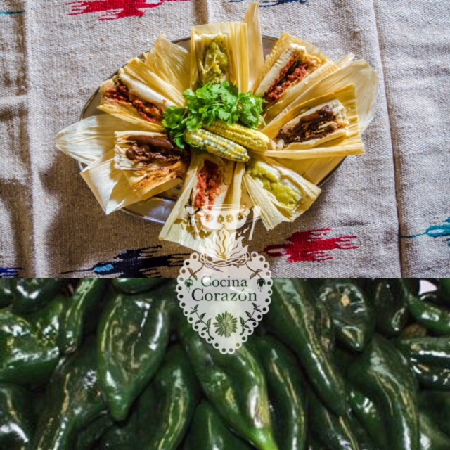 Tamales with Poblano Peppers Cocina Corazón